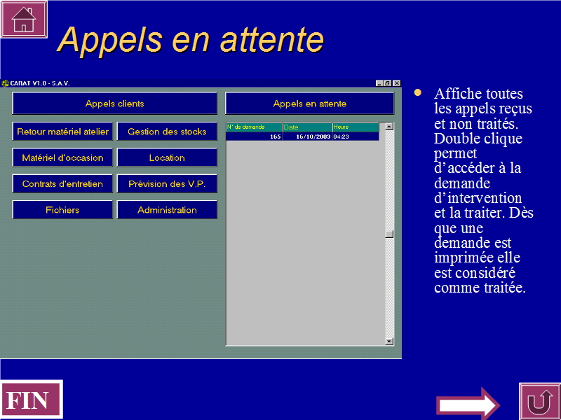 Appels en attende